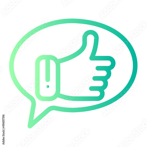 review like gradient icon