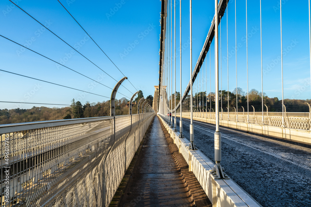 Obraz premium Clifton suspension bridge in Bristol, England
