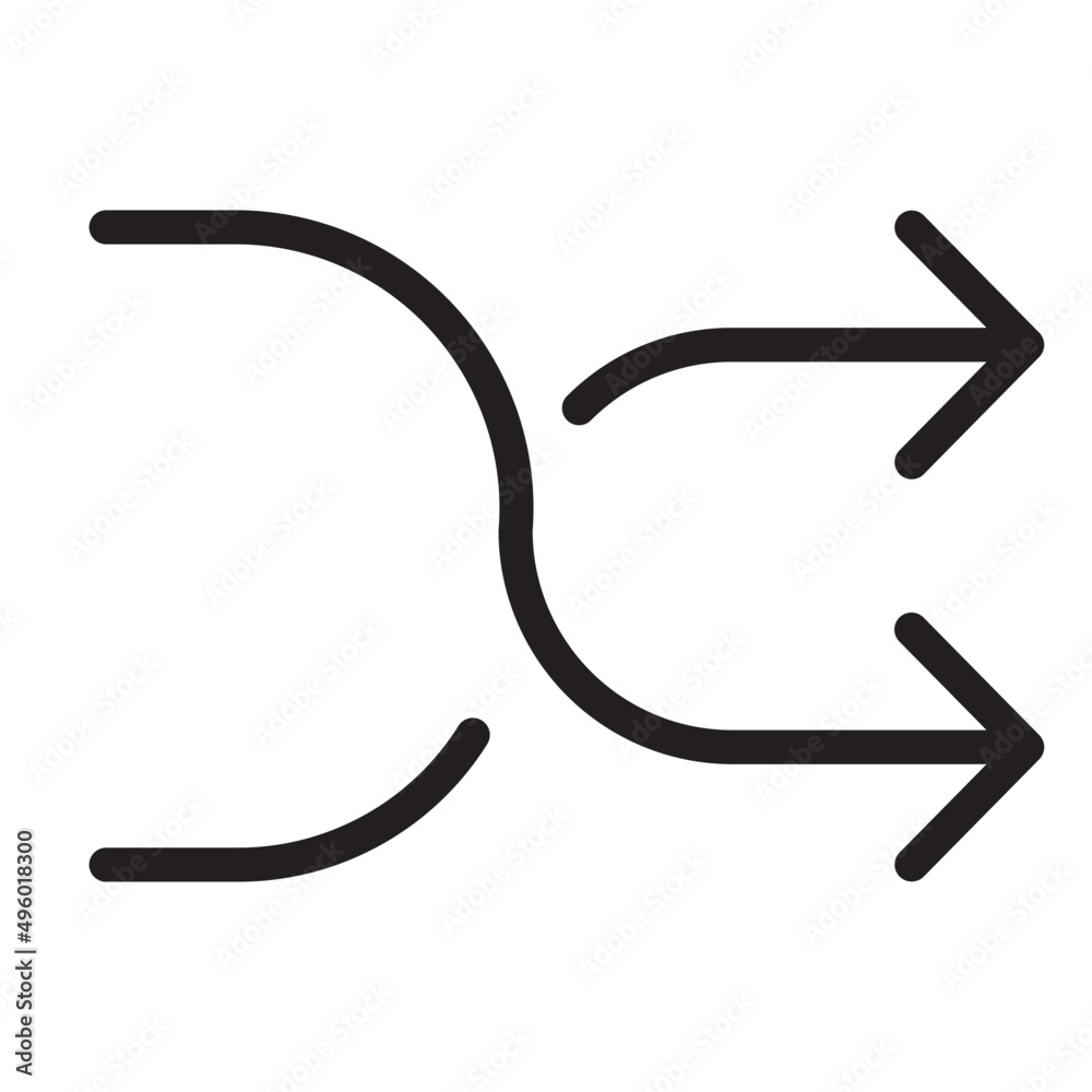 shuffle line icon shuffle line icon