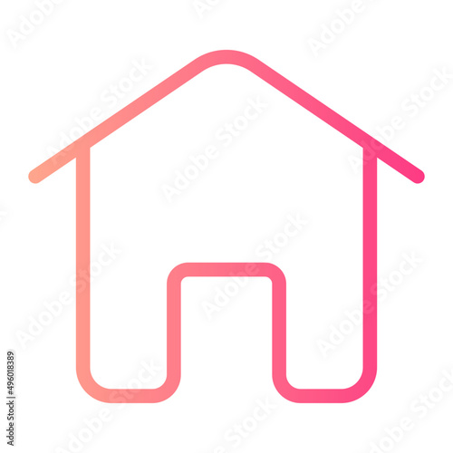 house gradient icon