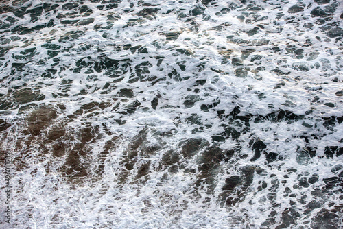 Crushing waves of the Pacific Ocean along the California Coast, Mendocino, United States.