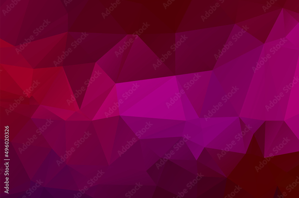 Obraz premium Colorful purple vivid polygonal triangular background pattern