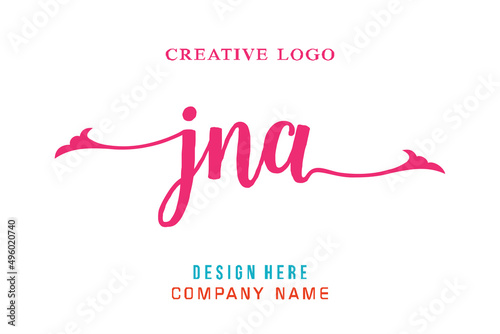 JNA lettering logo is simple, easy to understand and authoritative photo