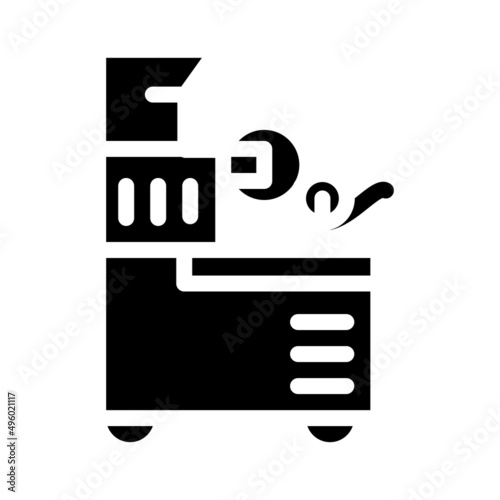 packing machines glyph icon vector. packing machines sign. isolated contour symbol black illustration