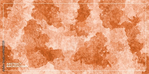 abstract wet orange color stamp background painting