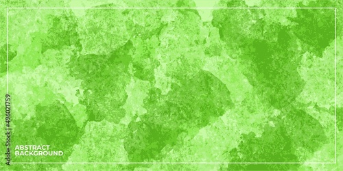 abstract wet green color stamp background painting