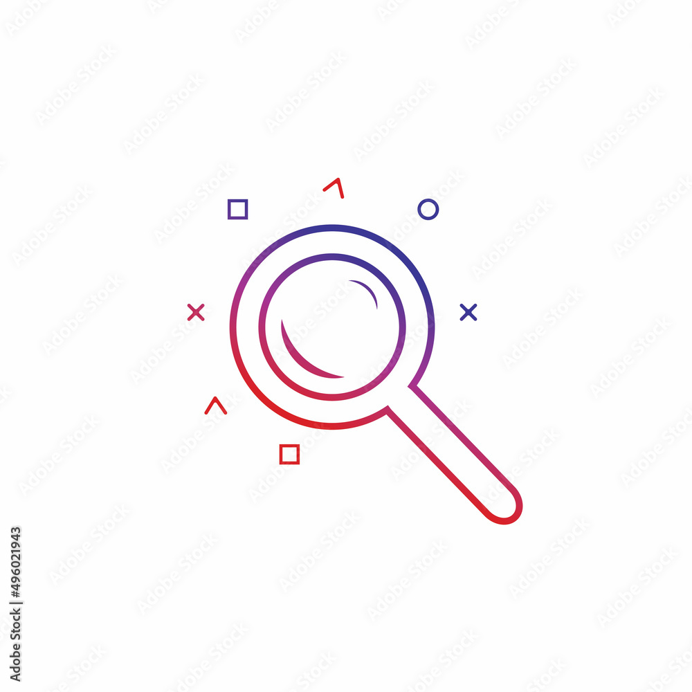 Search vector logo icon design background Search vector logo icon design background