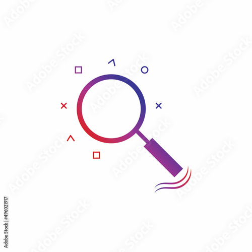 Search vector logo icon design background