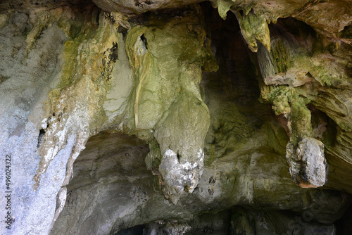 Urai Thong Cave is a cross limestone cave . There are three caves in the mountain, La-ngu district,Satun Province, Thailand photo