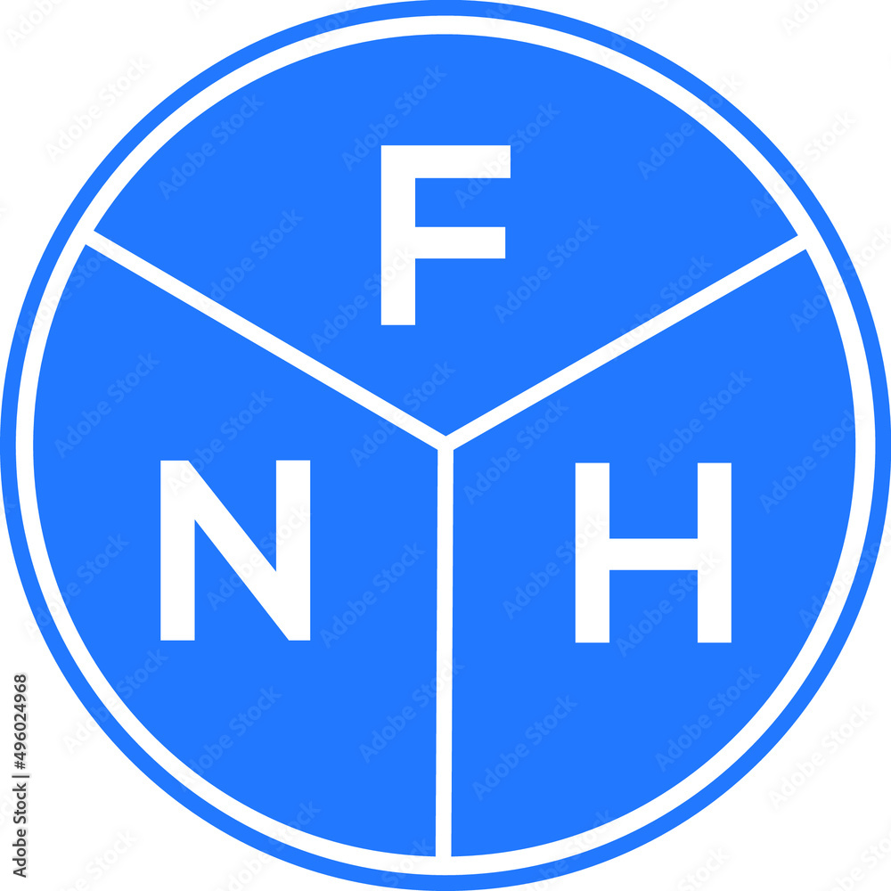 FNH letter logo design on black background. FNH creative initials letter logo concept. FNH letter design. FNH letter logo design on black background. FNH creative initials letter logo concept. FNH letter design.