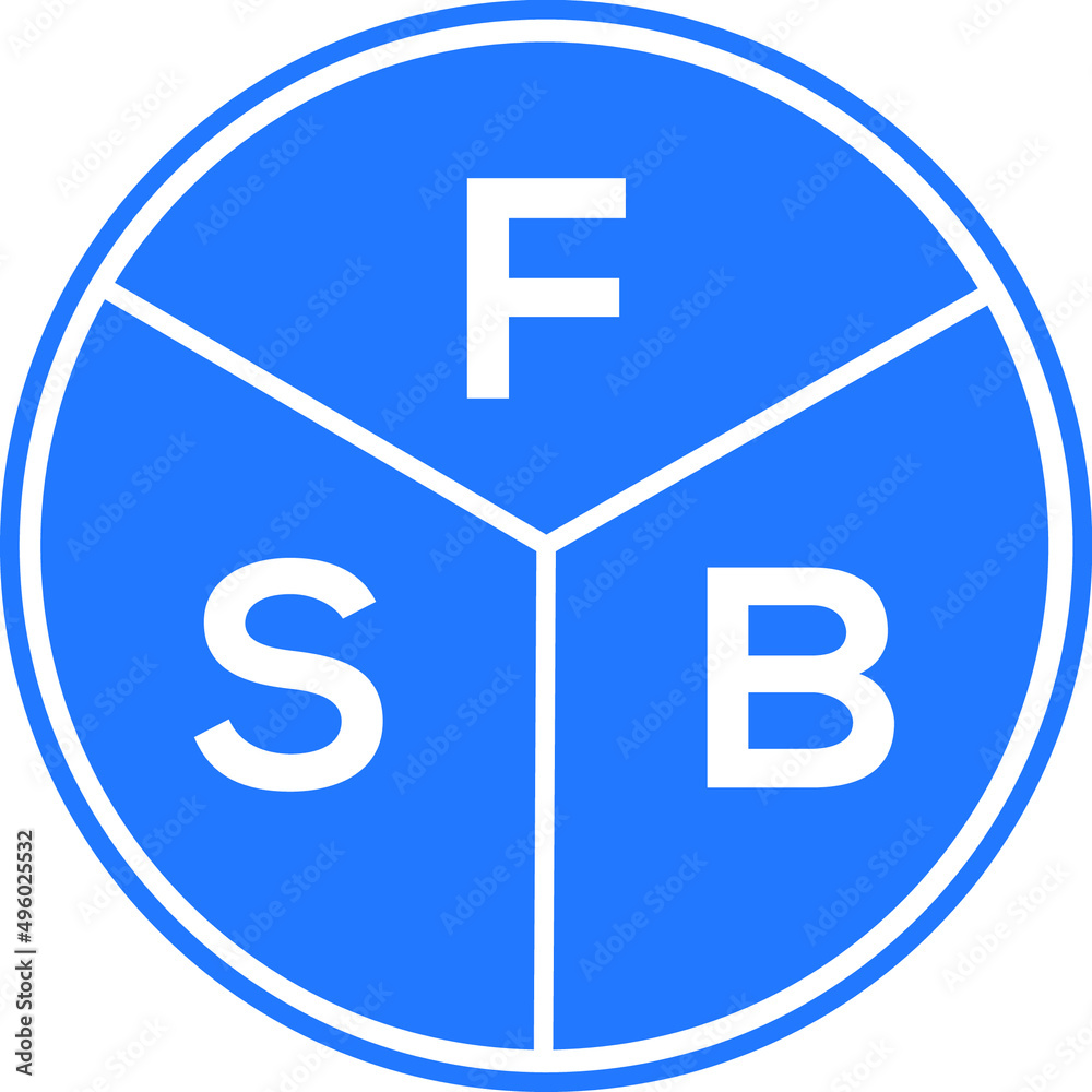 FSB letter logo design on White background. FSB creative Circle letter logo concept. FSB letter design. FSB letter logo design on White background. FSB creative Circle letter logo concept. FSB letter design.