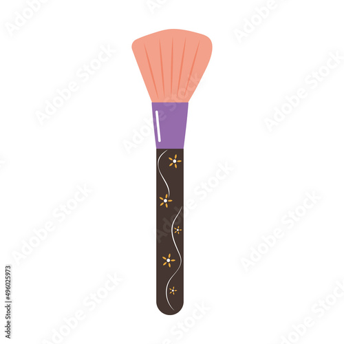 makeup brush illustration