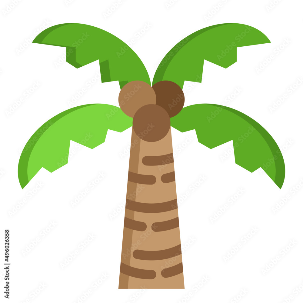 coconut flat style icon