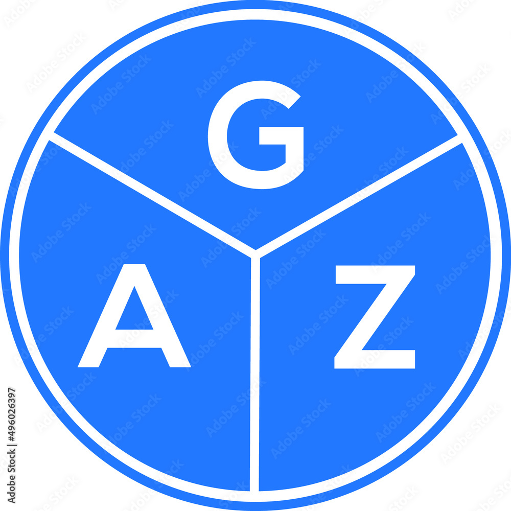 GAZ letter logo design on black background. GAZ creative initials letter logo concept. GAZ letter design. GAZ letter logo design on black background. GAZ creative initials letter logo concept. GAZ letter design.