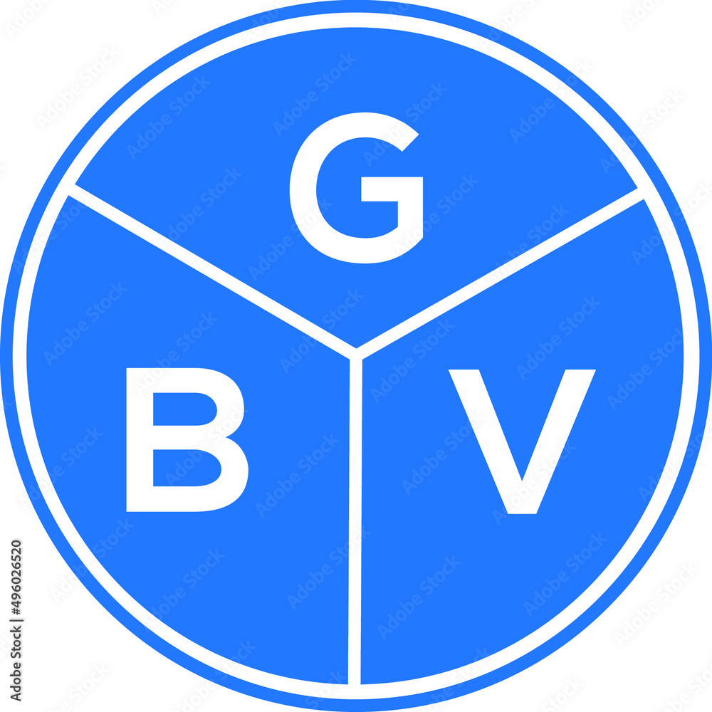 GBV letter logo design on White background. GBV creative Circle letter logo concept. GBV letter design. GBV letter logo design on White background. GBV creative Circle letter logo concept. GBV letter design.