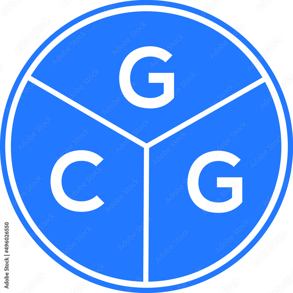 GCG letter logo design on White background. GCG creative Circle letter logo concept. GCG letter design. GCG letter logo design on White background. GCG creative Circle letter logo concept. GCG letter design.