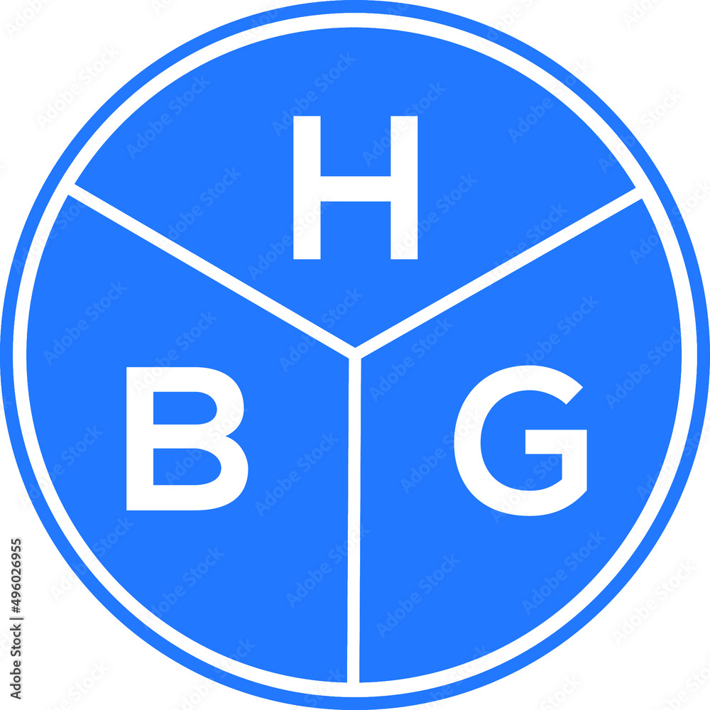 HBG letter logo design on black background. HBG creative initials letter logo concept. HBG letter design. HBG letter logo design on black background. HBG creative initials letter logo concept. HBG letter design.