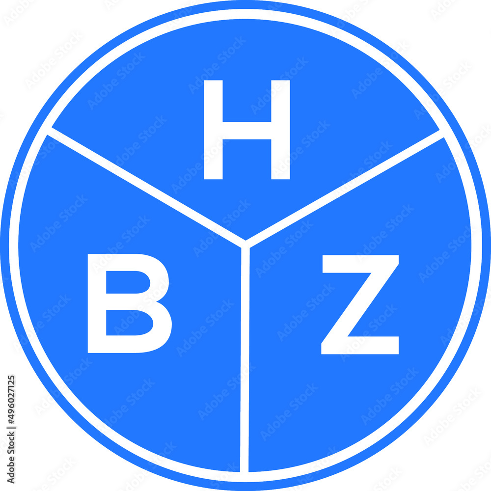 HBZ letter logo design on black background. HBZ creative initials letter logo concept. HBZ letter design. HBZ letter logo design on black background. HBZ creative initials letter logo concept. HBZ letter design.