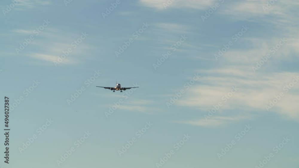 Westjet 737 on Landing Approach 4K UHD. A Westjet jet airplane approaching. Landing gear down on final approach. 4K. UHD.
Westjet 737 on Landing Approach 4K UHD. A Westjet jet airplane approaching. Landing gear down on final approach. 4K. UHD.