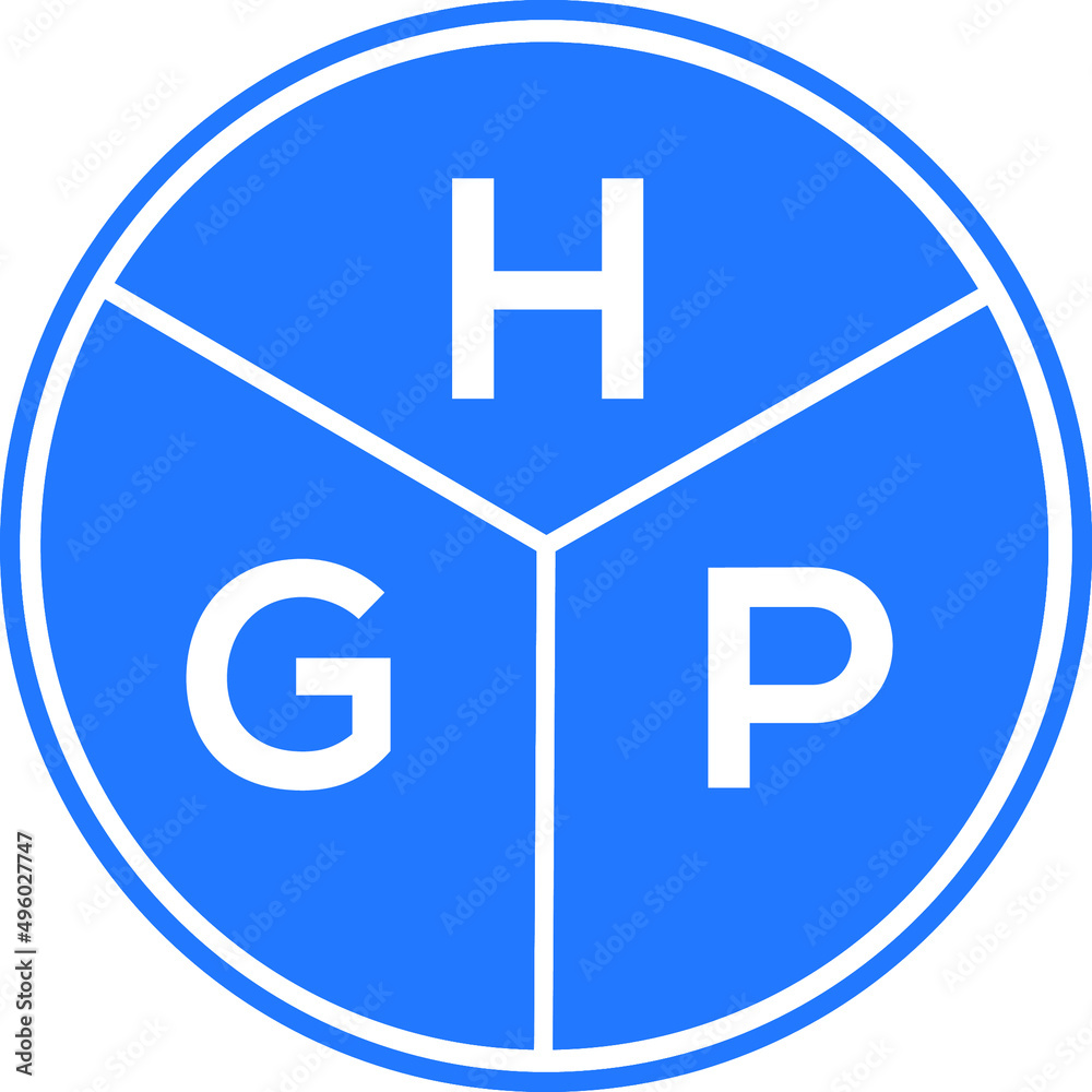 HGP letter logo design on White background. HGP creative Circle letter logo concept. HGP letter design . HGP letter logo design on White background. HGP creative Circle letter logo concept. HGP letter design .