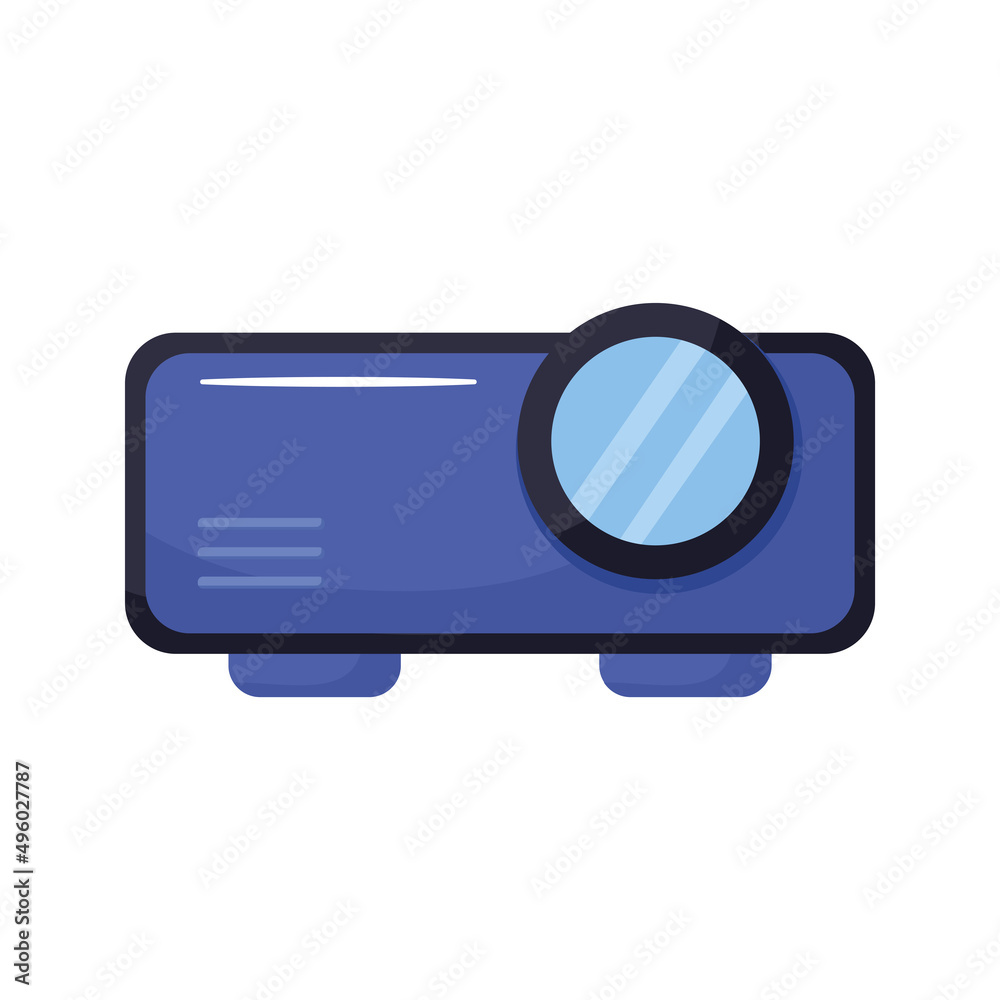 Fototapeta premium blue projector design