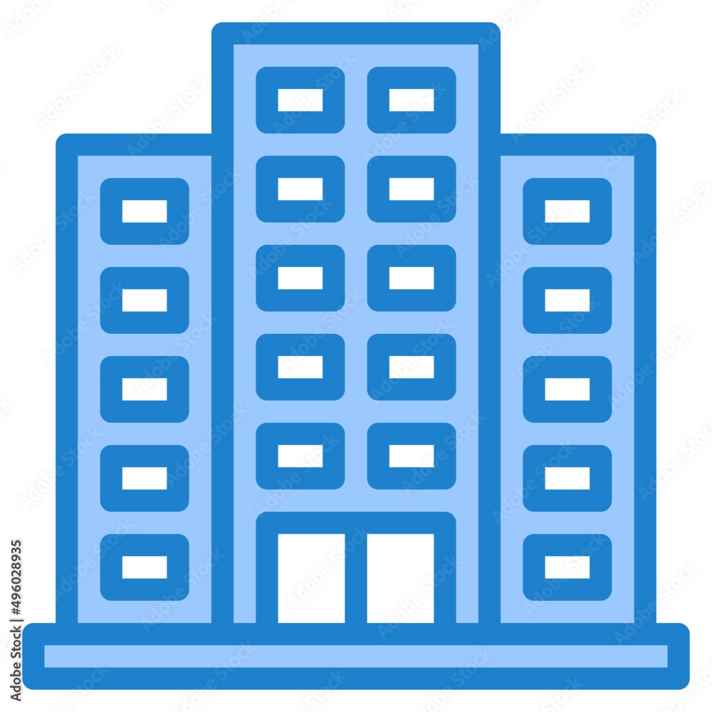 condominium blue style icon condominium blue style icon