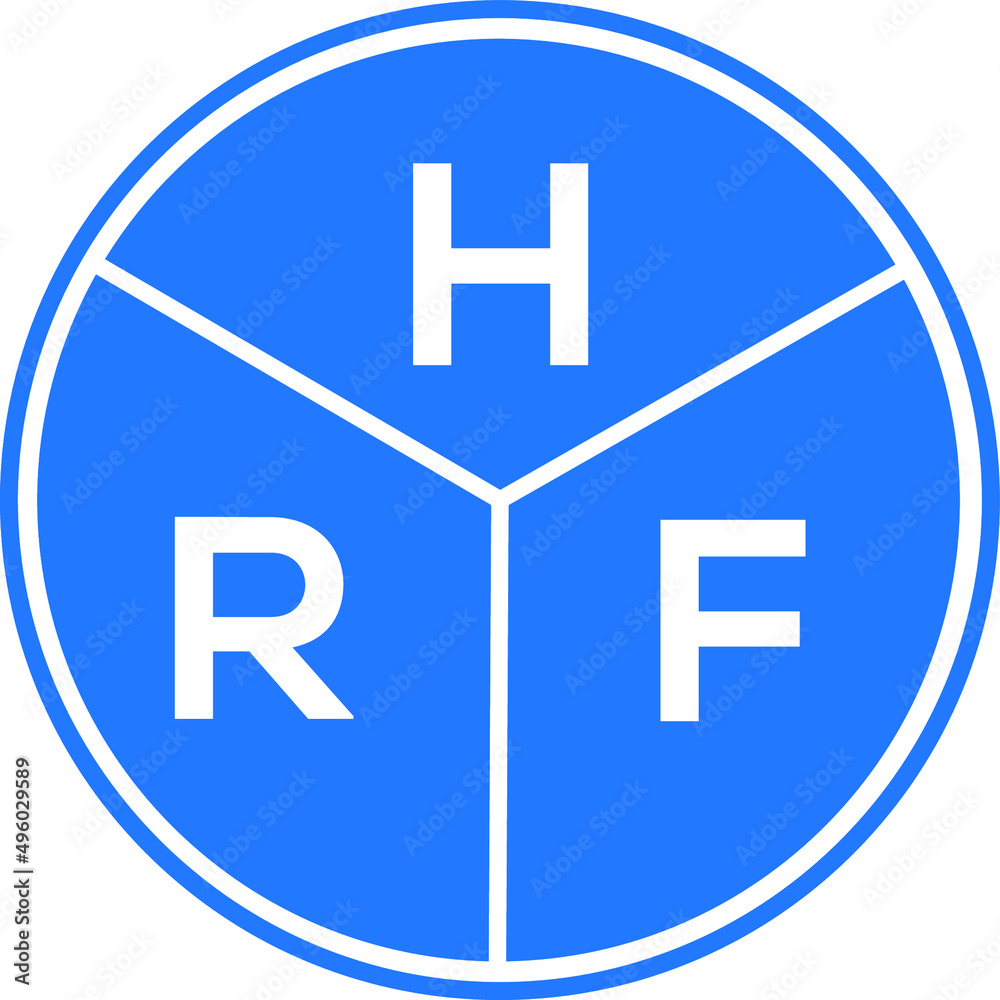 HRF letter logo design on black background. HRF creative initials letter logo concept. HRF letter design. HRF letter logo design on black background. HRF creative initials letter logo concept. HRF letter design.
