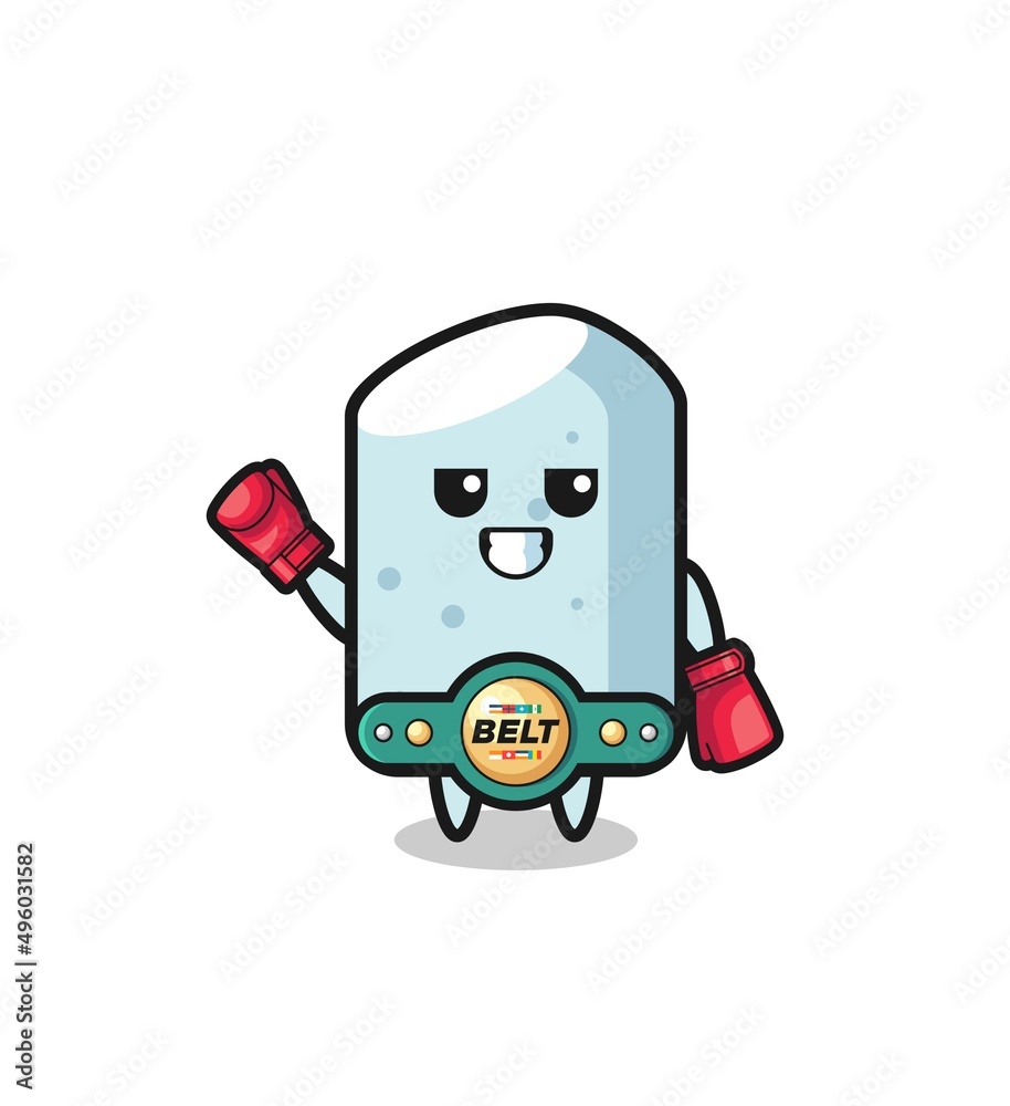 chalk boxer mascot character chalk boxer mascot character