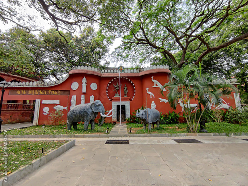 The Government Museum, Chennai, or the Madras Museum, is a museum of human history and culture located in the Government Museum Complex in the neighbourhood of Egmore in Chennai