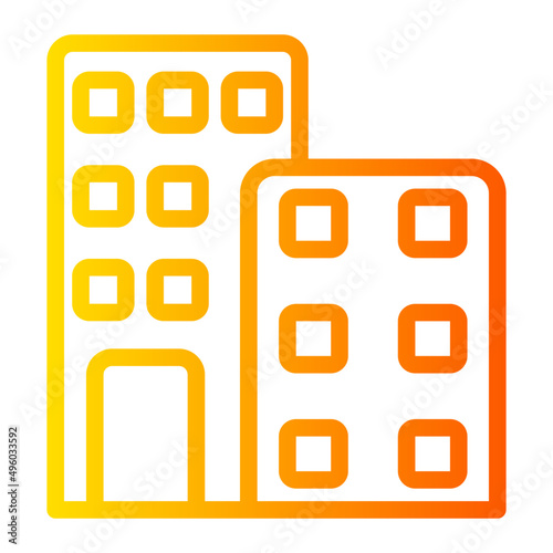 hotel gradient icon