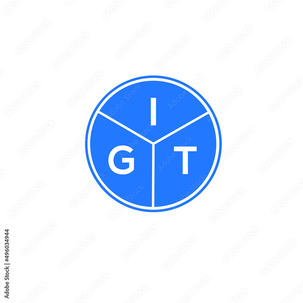 IGT letter logo design on black background. IGT creative initials letter logo concept. IGT letter design. IGT letter logo design on black background. IGT creative initials letter logo concept. IGT letter design.