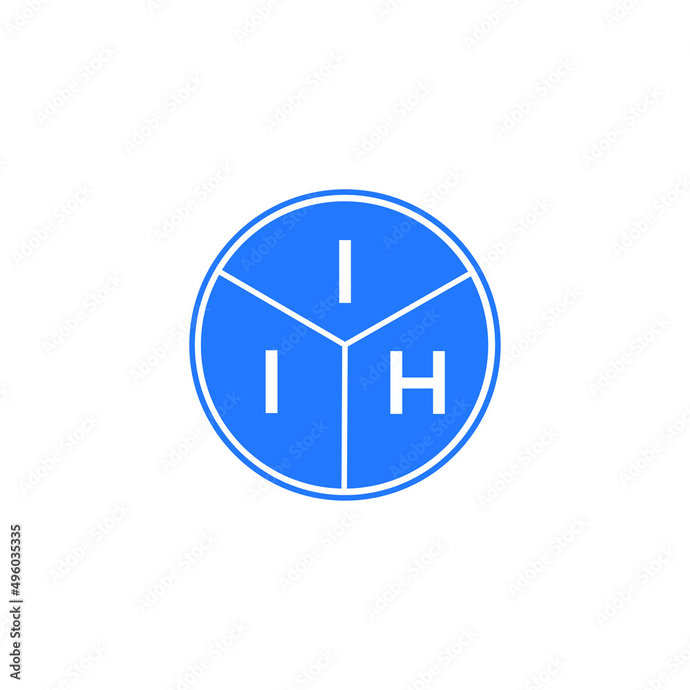 IIH letter logo design on black background. IIH creative initials letter logo concept. IIH letter design. IIH letter logo design on black background. IIH creative initials letter logo concept. IIH letter design.