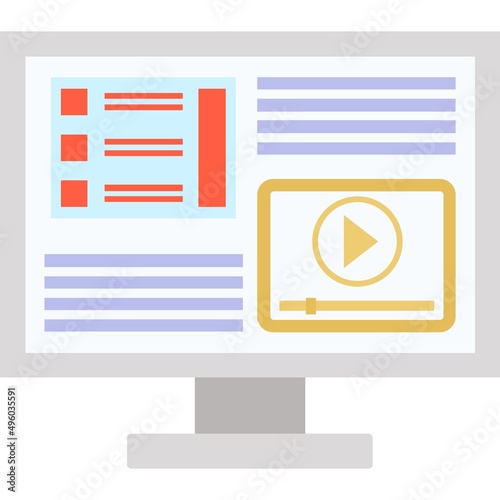 Social media marketing icon online business vector