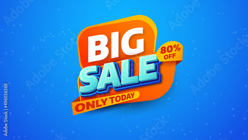 Sale banner template design with geometric background , Big sale special offer up to 80% off. Super Sale, end of season special offer banner. vector illustration.