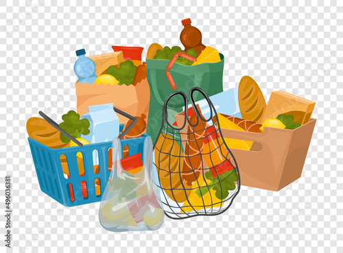 Food Store Basket Composition