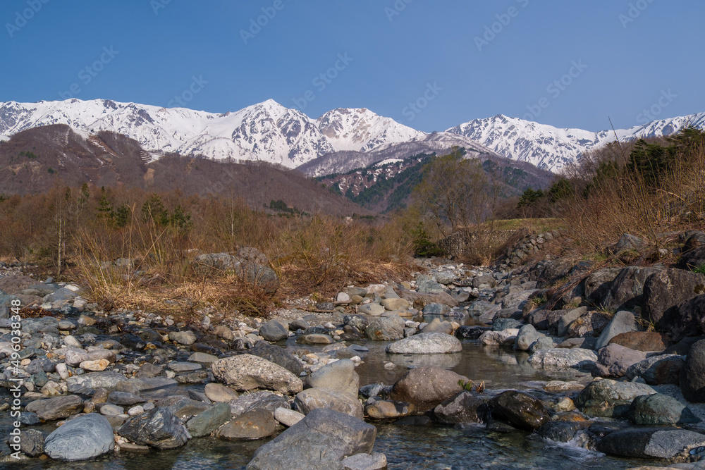 松川と春山