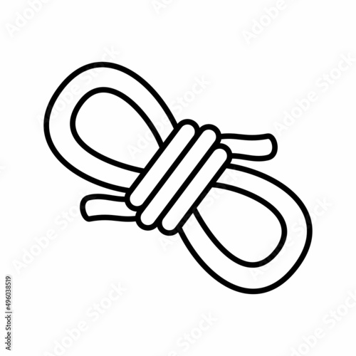 rope outline style icon