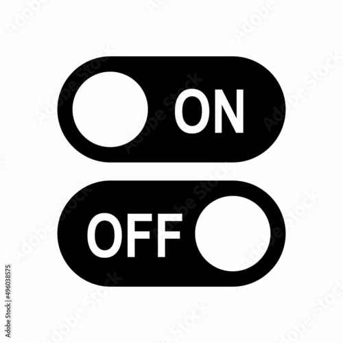 On and off flat icon