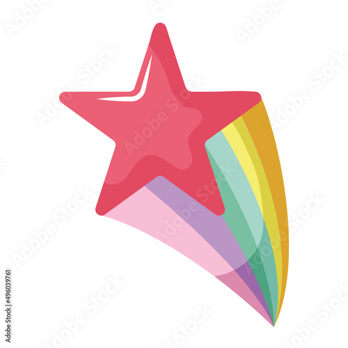 pride flying star