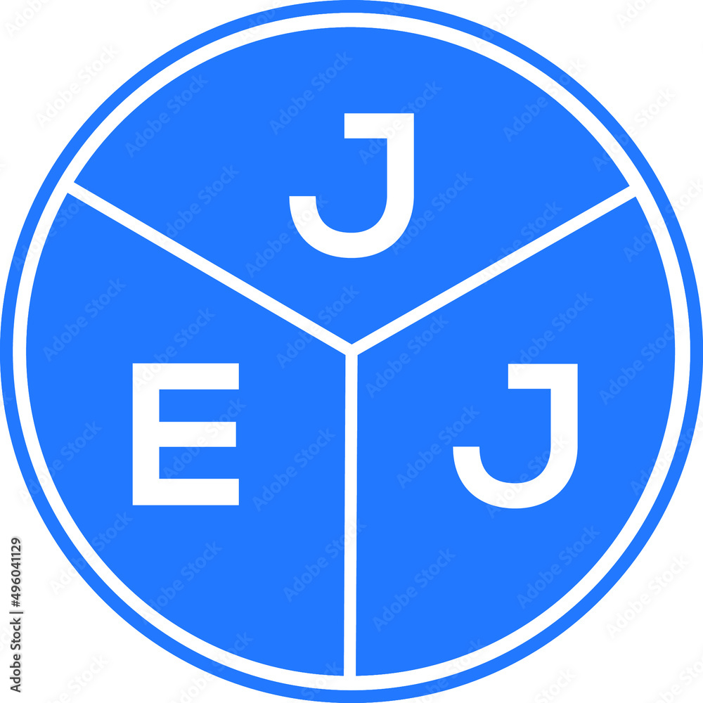 JEJ letter logo design on White background. JEJ creative Circle letter logo concept. JEJ letter design. 
