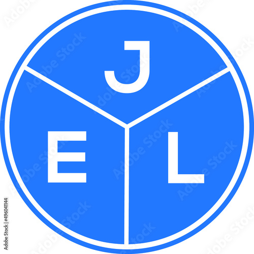 JEL letter logo design on White background. JEL creative Circle letter logo concept. JEL letter design. 
