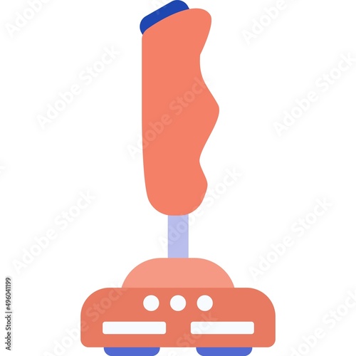 Joystick for video arcade game vector flat icon