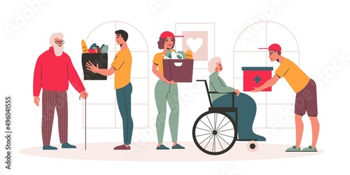 Charity Flat Illustration