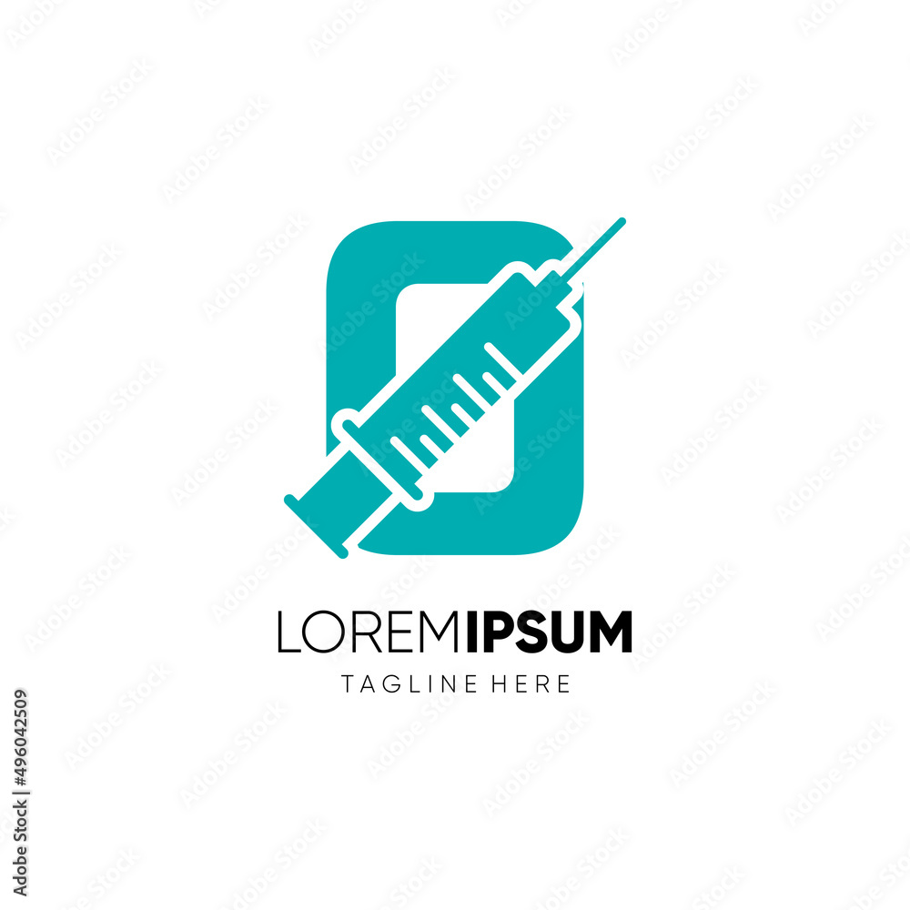 Letter O Injection Logo Design Vector Icon Graphic Emblem Illustration Letter O Injection Logo Design Vector Icon Graphic Emblem Illustration