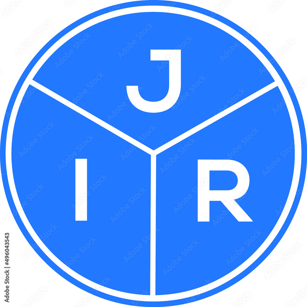 JIR letter logo design on black background. JIR creative initials letter logo concept. JIR letter design. JIR letter logo design on black background. JIR creative initials letter logo concept. JIR letter design.