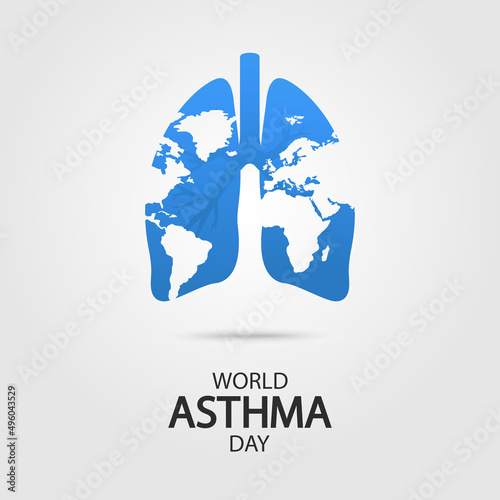 Vector Illustration of World Asthma Day.
