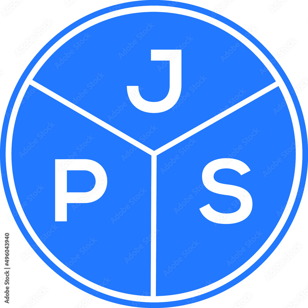 JPS letter logo design on white background. JPS creative circle letter logo concept. JPS letter design. JPS letter logo design on white background. JPS creative circle letter logo concept. JPS letter design.