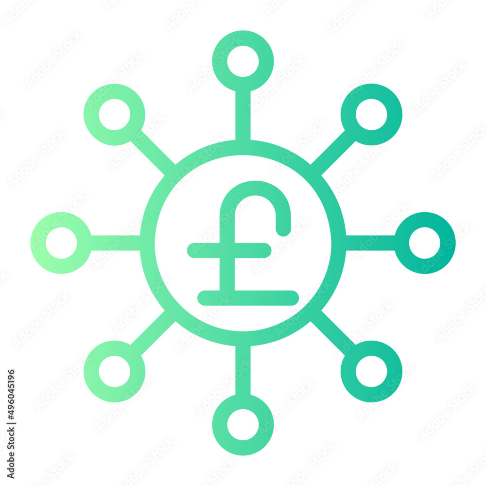 fintech gradient icon fintech gradient icon