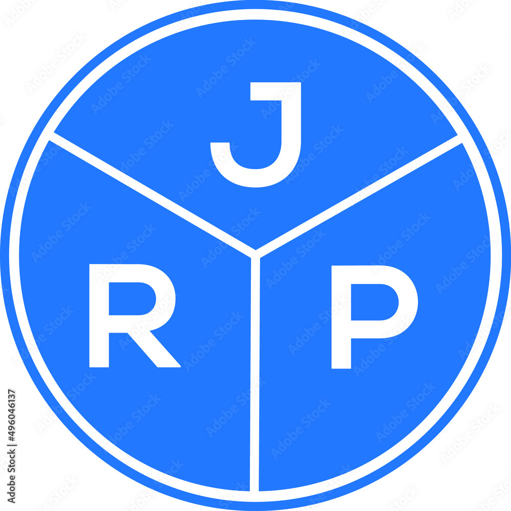 JRP letter logo design on White background. JRP creative Circle letter logo concept. JRP letter design. JRP letter logo design on White background. JRP creative Circle letter logo concept. JRP letter design.