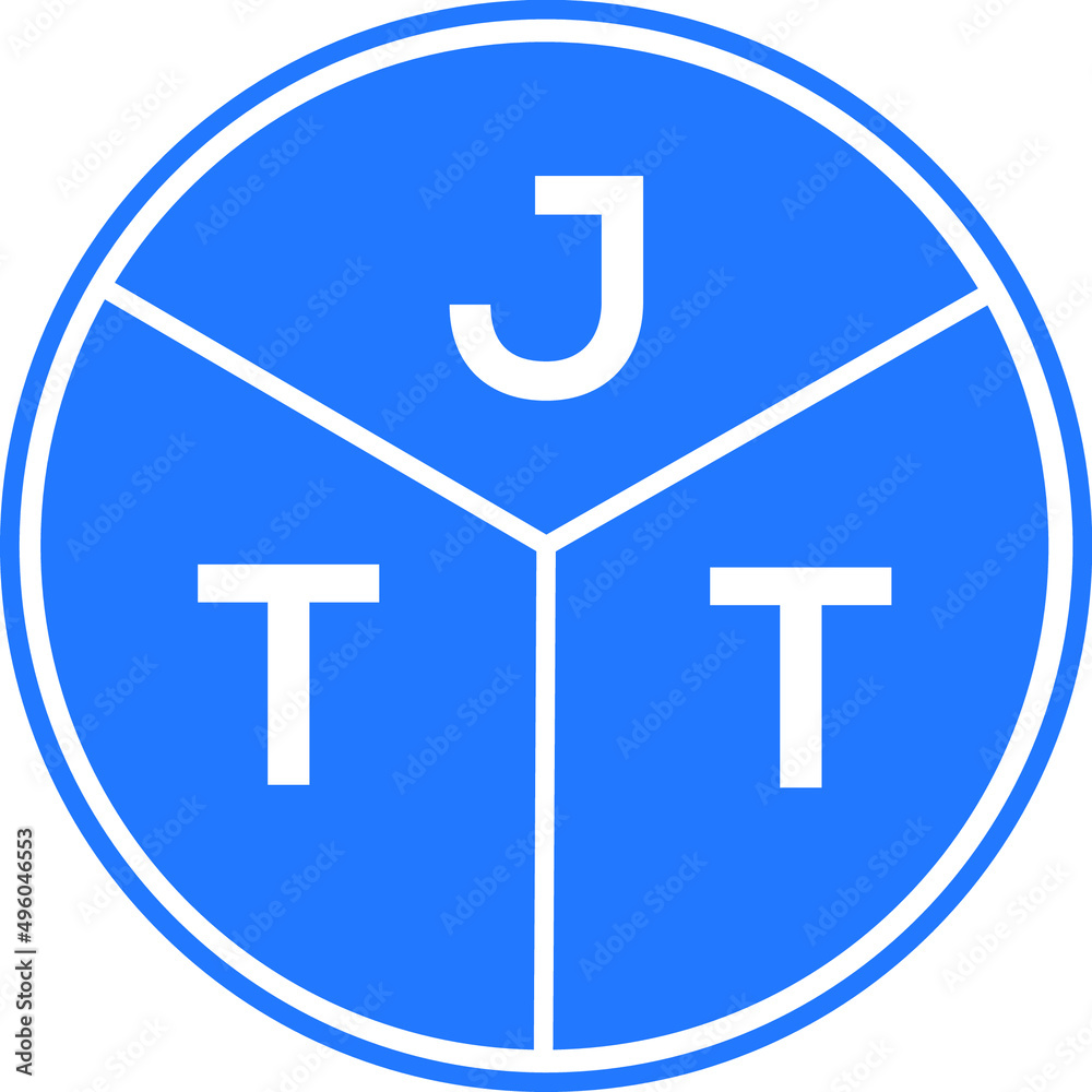 JTT letter logo design on White background. JTT creative Circle letter logo concept. JTT letter design. JTT letter logo design on White background. JTT creative Circle letter logo concept. JTT letter design.